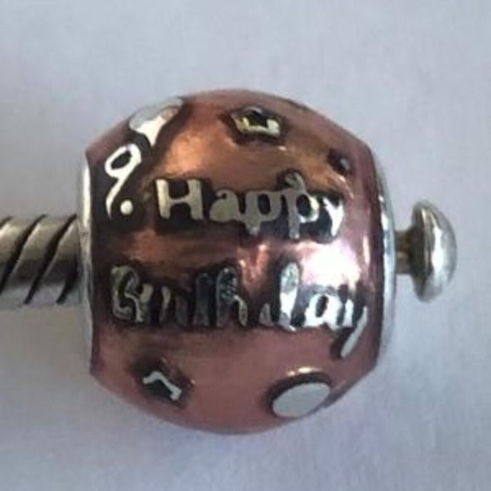 PANDORA BIRTHDAY CELEBRATION CERISE CHARM